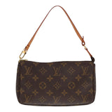 Louis Vuitton Pochette Accessoire  Canvas Clutch Bag