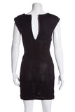 Chanel Black Mesh Perforated Dress SZ 36