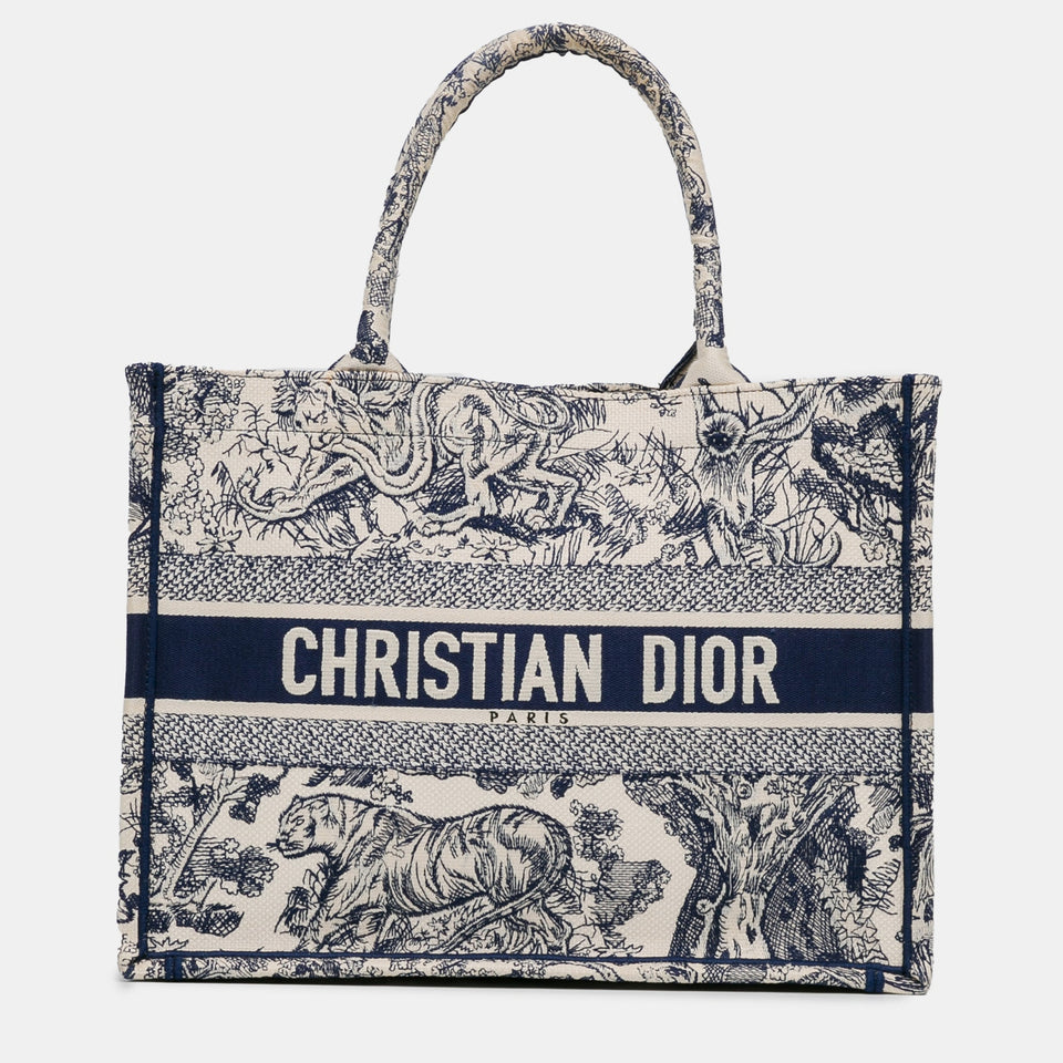 Medium Dioriviera Toile De Jouy Book Tote