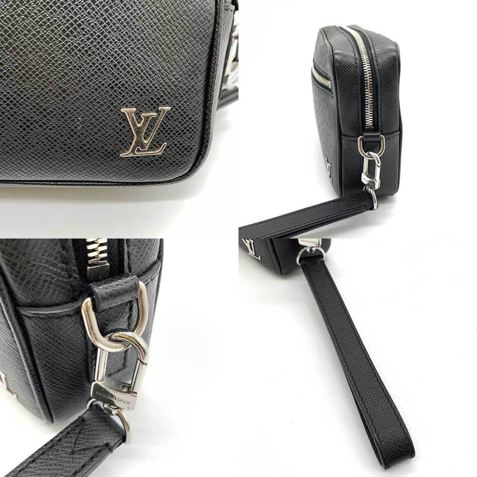 Louis Vuitton Pochette Kasai  Leather Clutch Bag