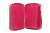 Chanel Pink Camellia Embossed Patent Leather Wallet