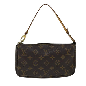Louis Vuitton Pochette Accessoire  Canvas Clutch Bag