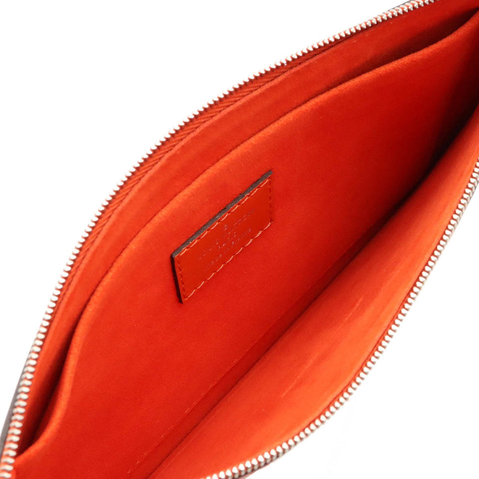Louis Vuitton Pochette Neverfull  Leather Clutch Bag