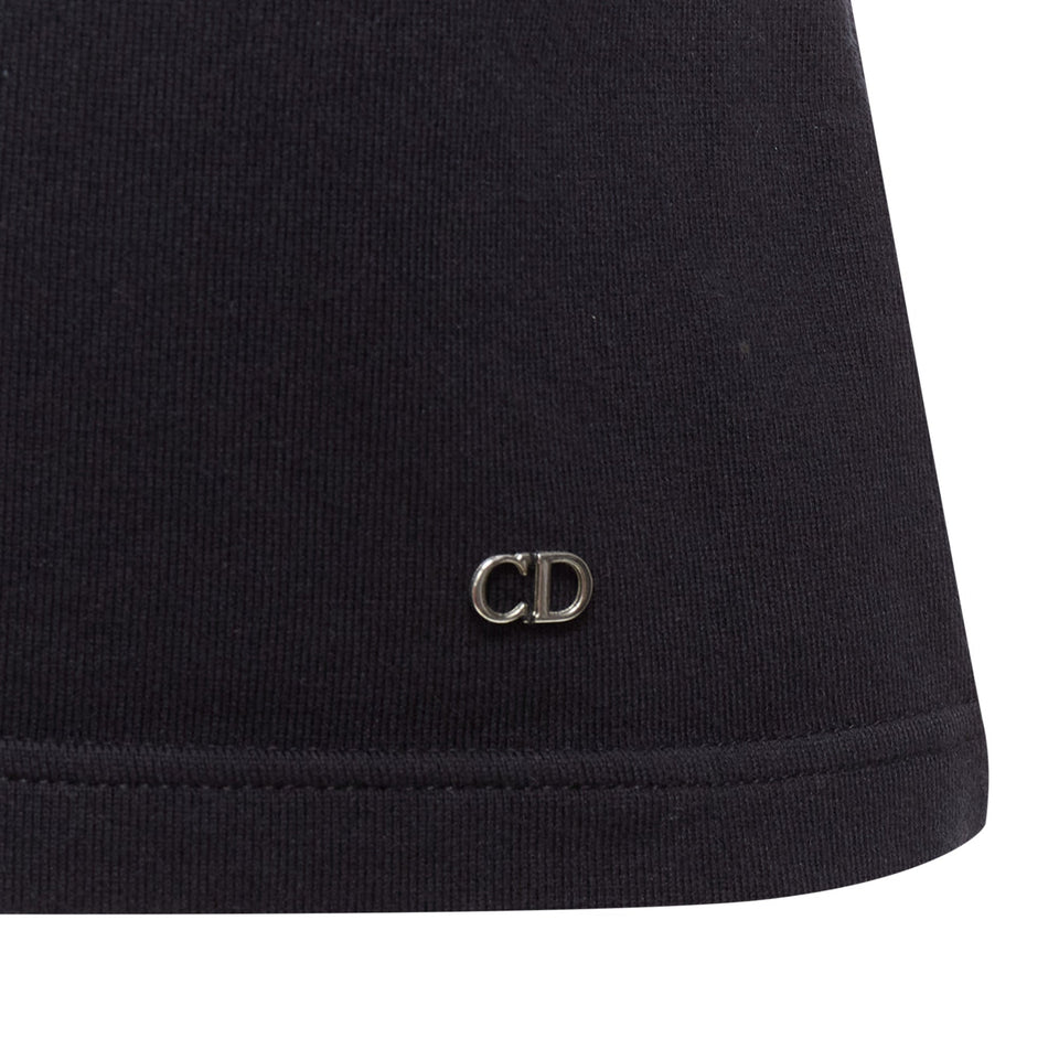 Dior Cotton Silver CD Logo Plate Sleeveless Crew Neck Tank Top