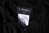 Chanel Black L/S Peasant Blouse SZ 36