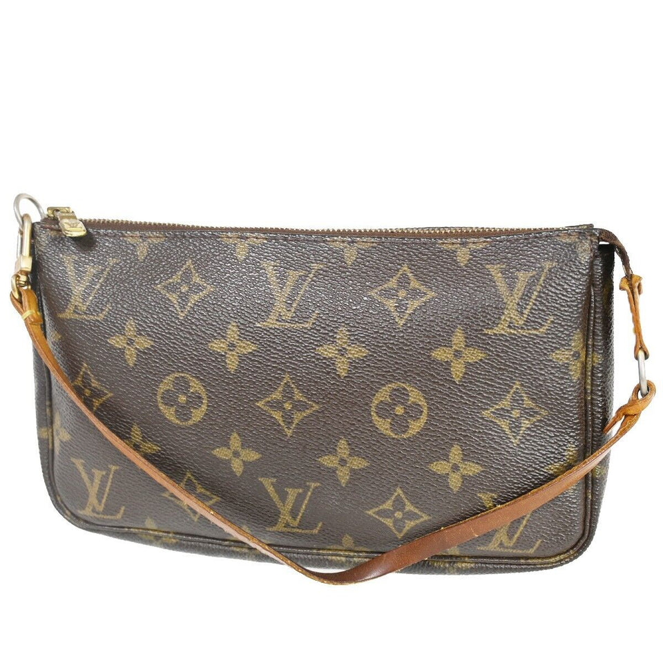 Louis Vuitton Pochette Accessoires  Canvas Clutch Bag