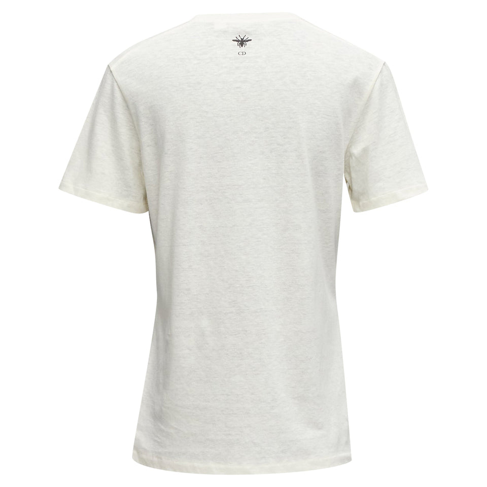Christian Dior Cotton Linen Brutal Journey Of The Heart Crew Tshirt
