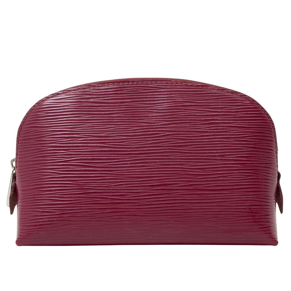 Louis Vuitton Cosmetic Pouch  Leather Clutch Bag