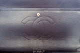 Chanel Midnight  Double Flap Caviar Maxi SHW Handbag