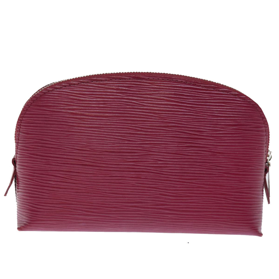 Louis Vuitton Cosmetic Pouch  Leather Clutch Bag
