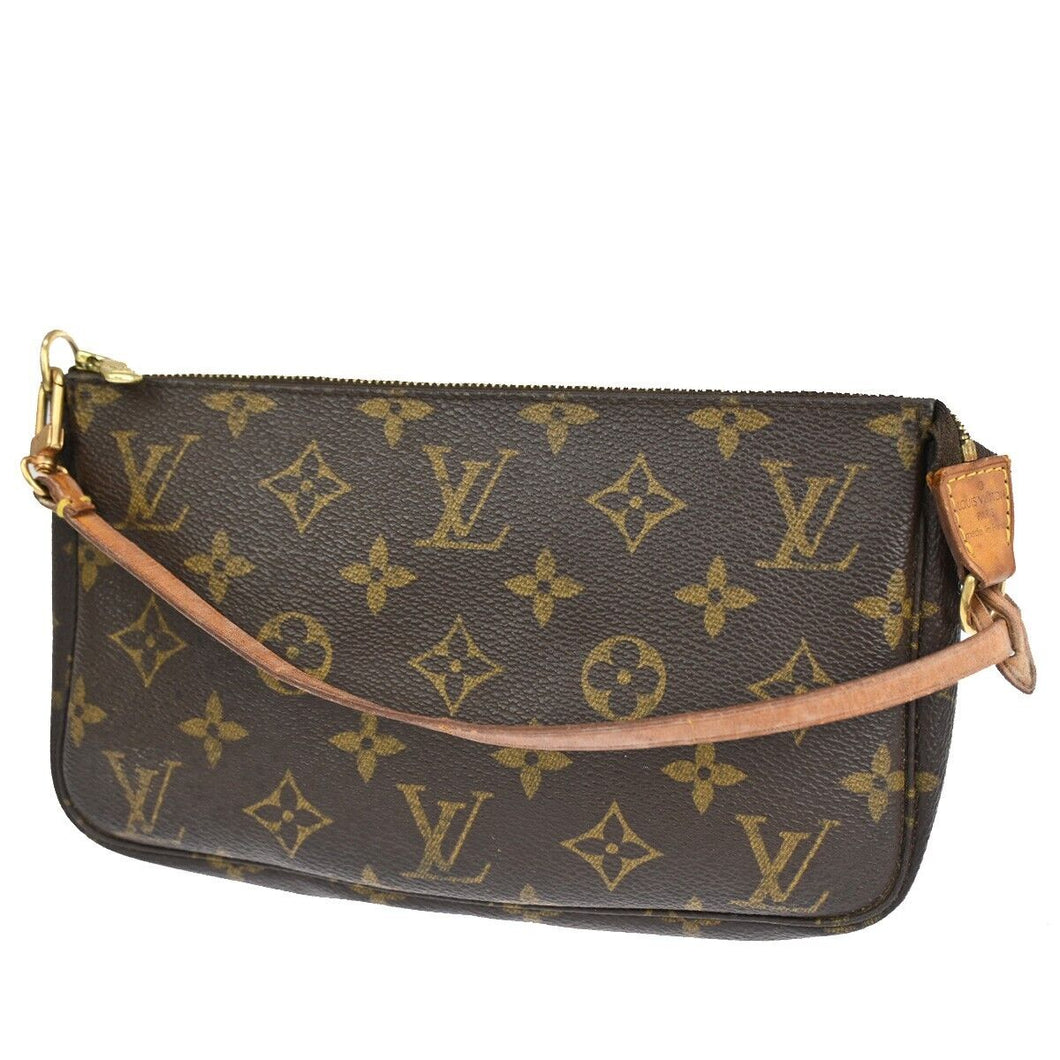 Louis Vuitton Pochette Accessoires  Canvas Clutch Bag
