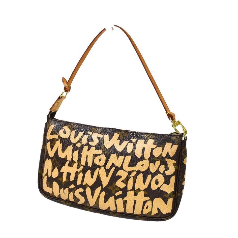 Louis Vuitton Pochette Accessoires  Canvas Clutch Bag