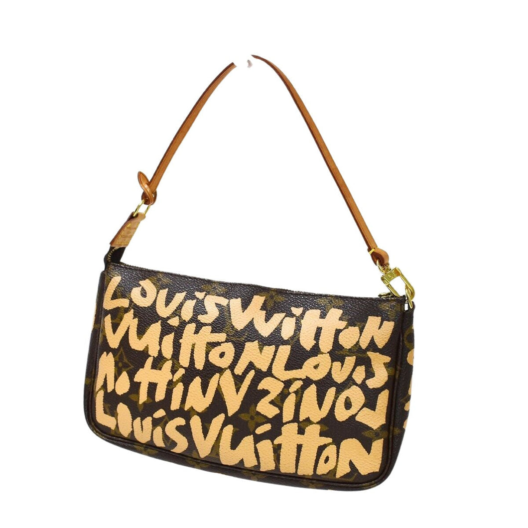 Louis Vuitton Pochette Accessoires  Canvas Clutch Bag