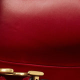 Dior Red Leather Saddle Bag