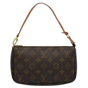 Louis Vuitton Pochette Accessoire  Canvas Clutch Bag