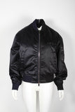 Dior And Judy Blame Embroidered Bomber Jacket in Black Cupro