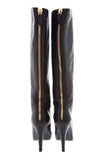 Chanel Black Leather High Boots SZ 36