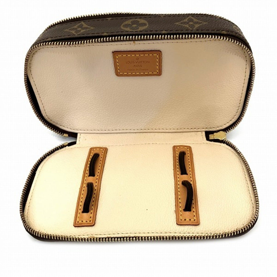 Louis Vuitton Trousse Brush Pm  Canvas Clutch Bag