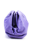 Bottega Veneta Womens The Pouch Hinged Clutch Leather Handbag Purple