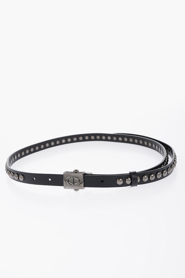 Dior Leather Studded Belt 15Mm
