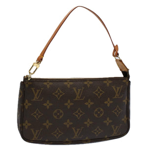 Louis Vuitton Pochette Accessoire  Canvas Clutch Bag