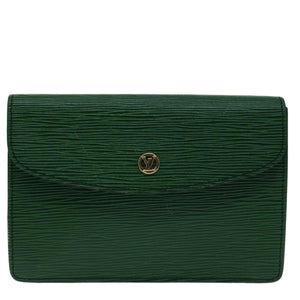 Louis Vuitton Montaigne  Leather Clutch Bag