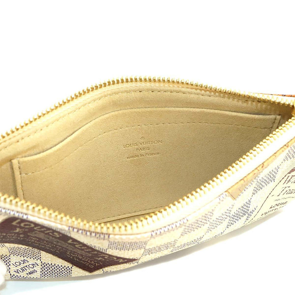 Louis Vuitton Pochette Accessoire  Canvas Clutch Bag