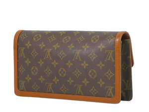 Louis Vuitton Pochette Dame  Canvas Clutch Bag