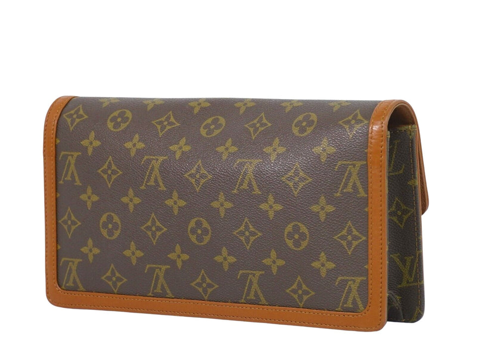 Louis Vuitton Pochette Dame  Canvas Clutch Bag