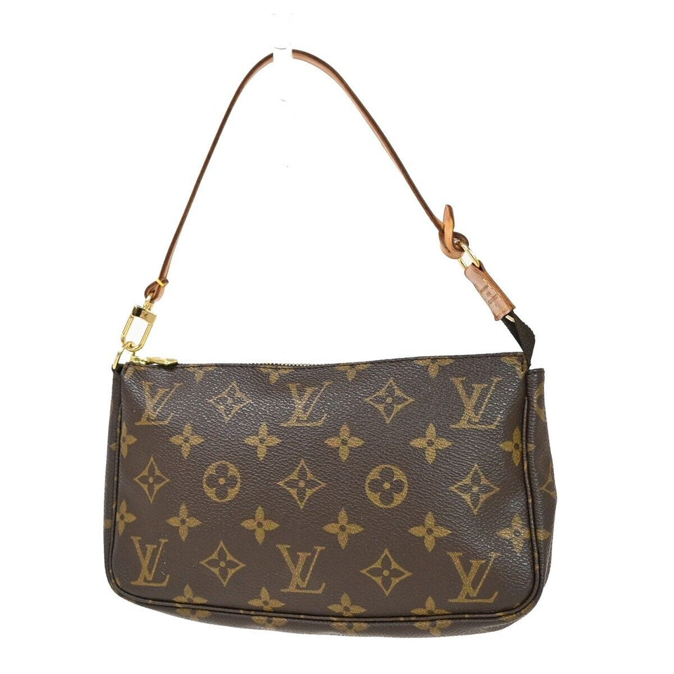 Louis Vuitton Pochette Accessoire  Canvas Clutch Bag