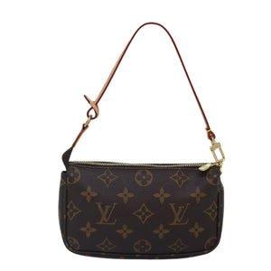 Louis Vuitton Pochette Accessoire  Canvas Clutch Bag