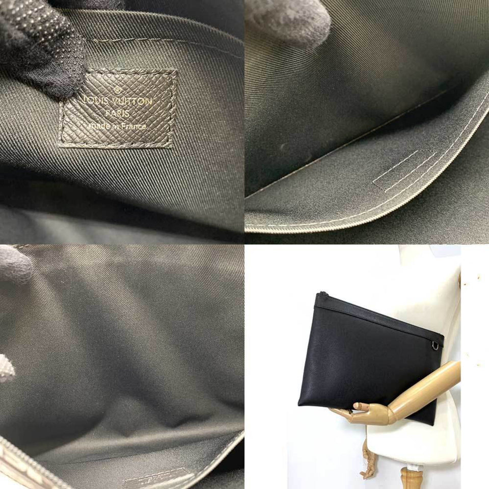 Louis Vuitton Apollo Pochette  Leather Clutch Bag