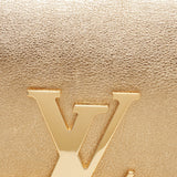 Louis Vuitton  Gold Leather Louise Clutch