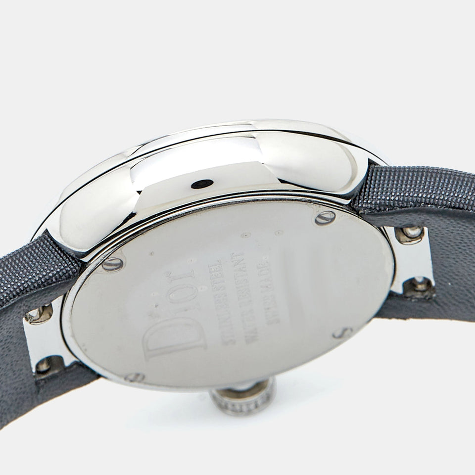 Dior Black Stainless Steel Diamond Satin La D De Dior Cd043114A002 Women Wristwatch 25 Mm