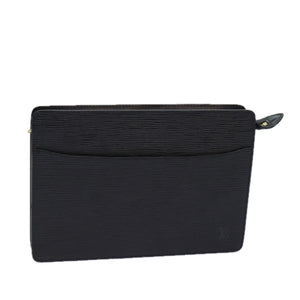 Louis Vuitton Epi Pochette Homme Clutch Bag Black Noir
