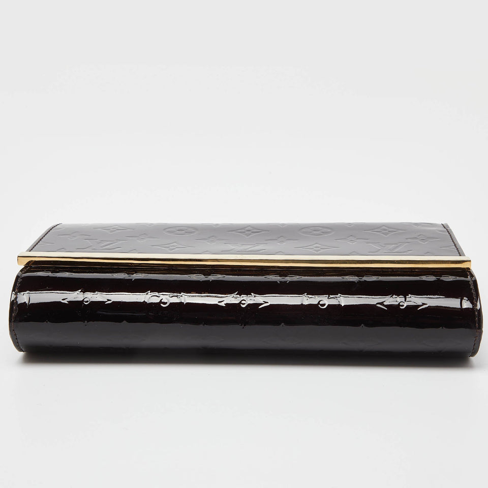 Louis Vuitton Amarante Monogram Vernis Ana Clutch Bag