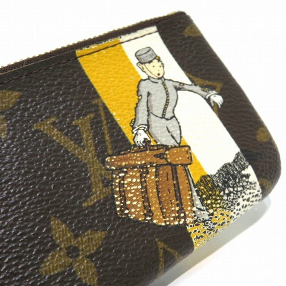 Louis Vuitton Pochette Clés  Canvas Clutch Bag