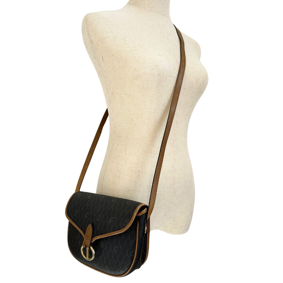 Dior Honeycomb  Canvas Shoulder Bag