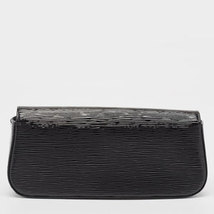 Louis Vuitton Black Electric Epi Leather Sobe Clutch..