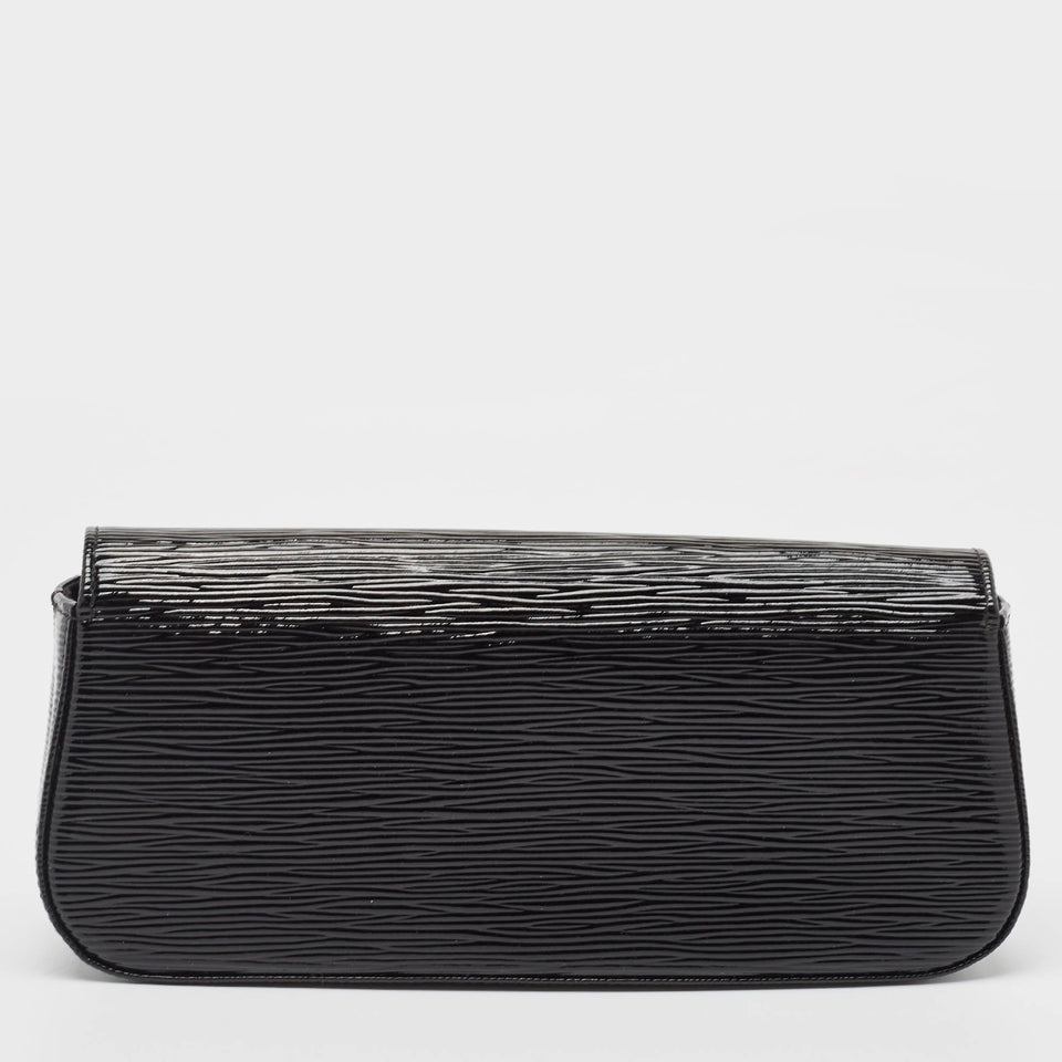 Louis Vuitton Black Electric Epi Leather Sobe Clutch..