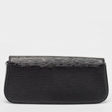 Louis Vuitton Black Electric Epi Leather Sobe Clutch..