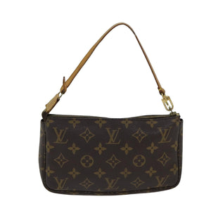 Louis Vuitton Pochette Accessoire  Canvas Clutch Bag