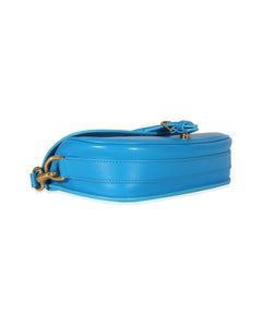 Christian Dior Blue Leather Bobby East West Horizon Bag