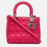 Medium Lambskin Cannage Lady Dior