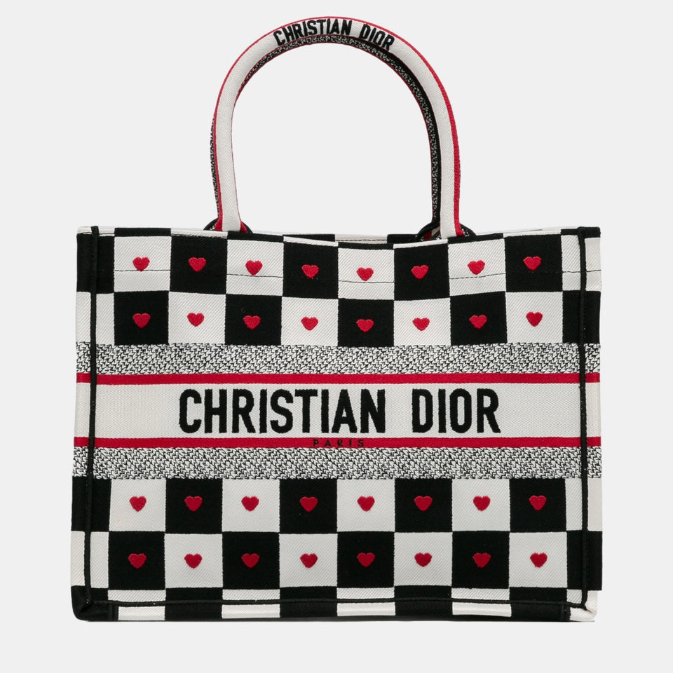 Black/White Medium Dioramour D-Chess Book Tote