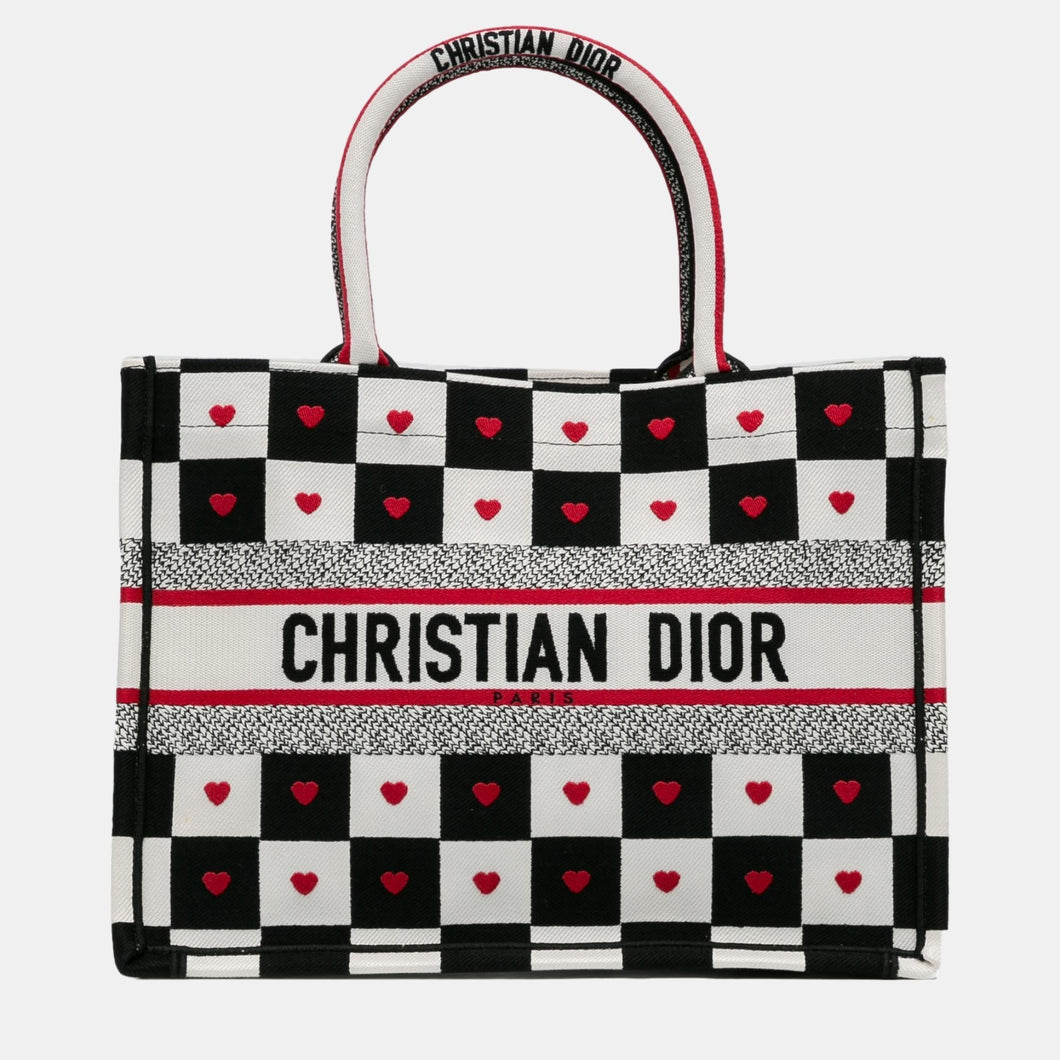 Black/White Medium Dioramour D-Chess Book Tote
