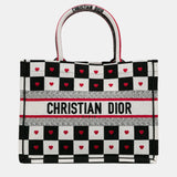 Black/White Medium Dioramour D-Chess Book Tote