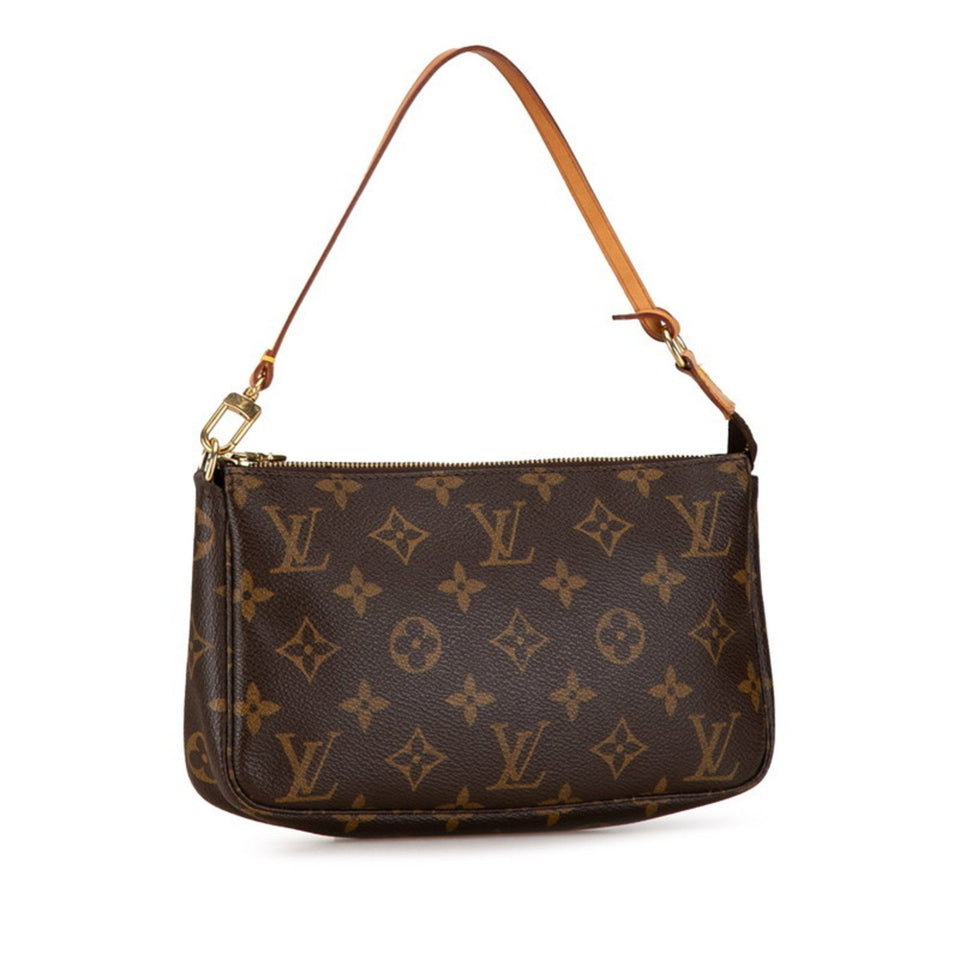 Louis Vuitton Pochette Accessoires  Canvas Clutch Bag