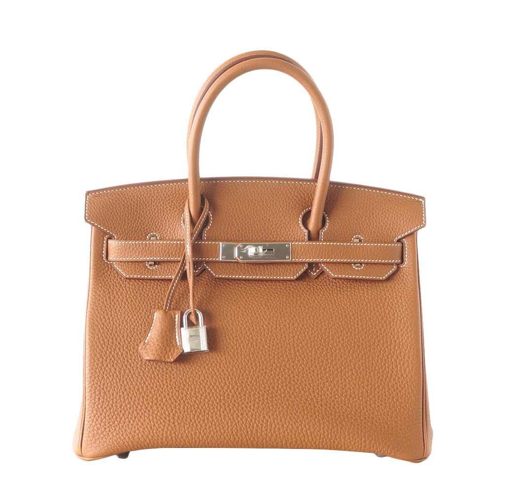 Hermes Birkin 30 Bag Gold