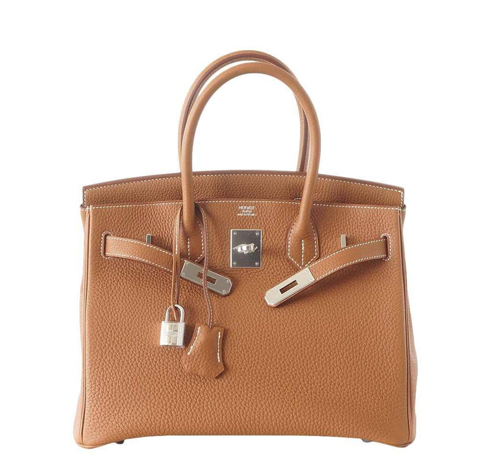 Hermes Birkin 30 Bag Gold